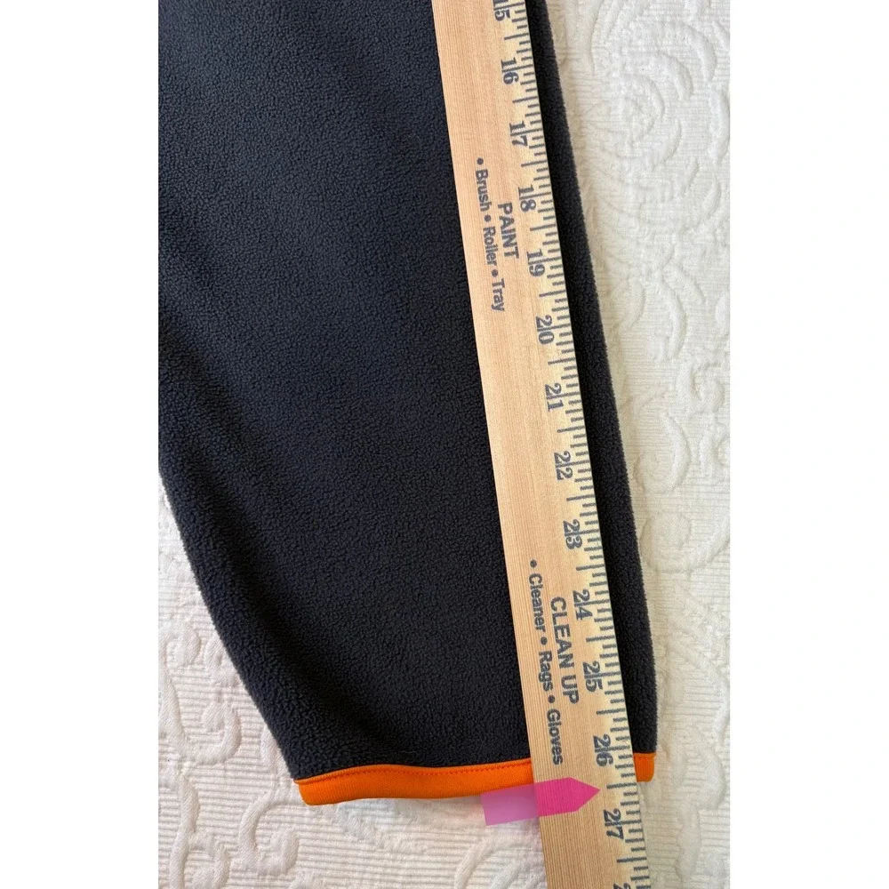 Ducks Unlimited Fleece Pullover Snap Neck‎ Mock Collar Gray with Orange Men XXXL